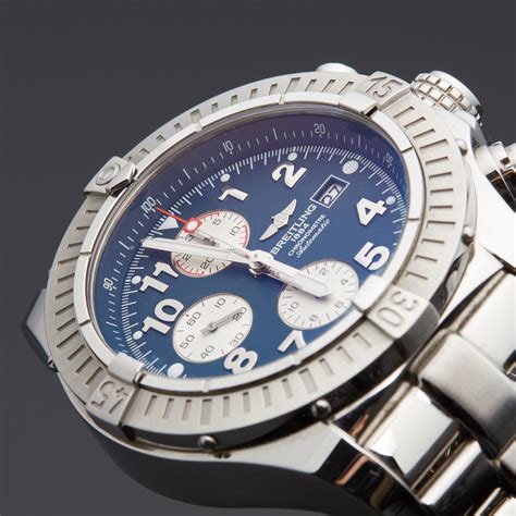 breitling super avenger 2 black face|pre owned breitling super avenger.